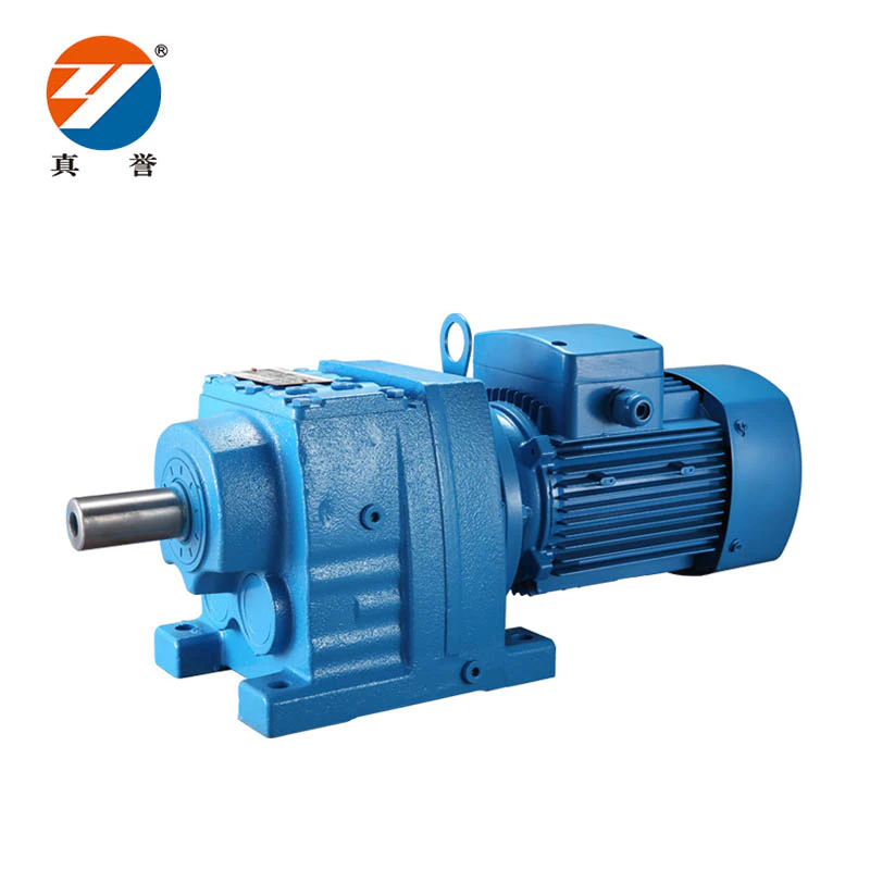 R series Helical Motor Gearbox Coaxial Helical Gearbox with inline motor for converter / mixer gearbox